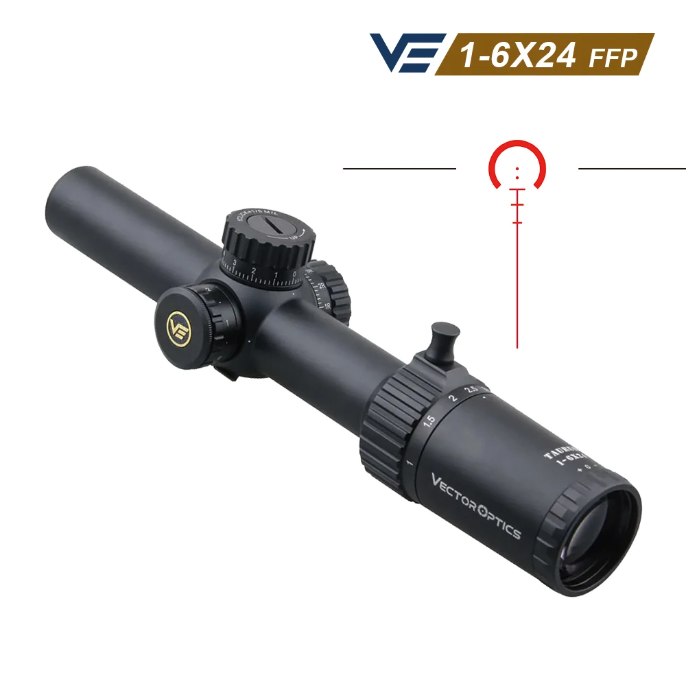 

Охотничий прицел Vector Optics Taurus 1-6x24 с оптическим прицелом с нулевым сбросом Прицельная сетка BDC с подсветкой подходит для стрельбы из винтовки .3006win