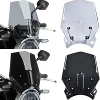 for colove 500f zf500f windscreen windshield wind deflector viser shield screen with bracket motorcycle accessories black smoke
