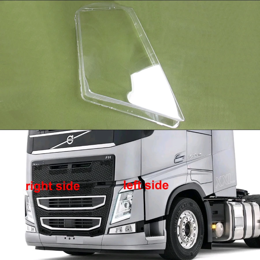 

For Volvo FM460 FM440 FH Truck Headlamp Cover Transparent Mask Headlight Shell Lens Plexiglass Replace Original Lampshade