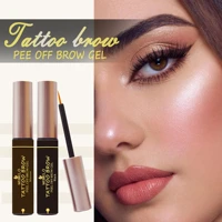 tearable eyebrow glue black maroon two in one box waterproof quick drying lasting natural elegant eyebrow color female makeup