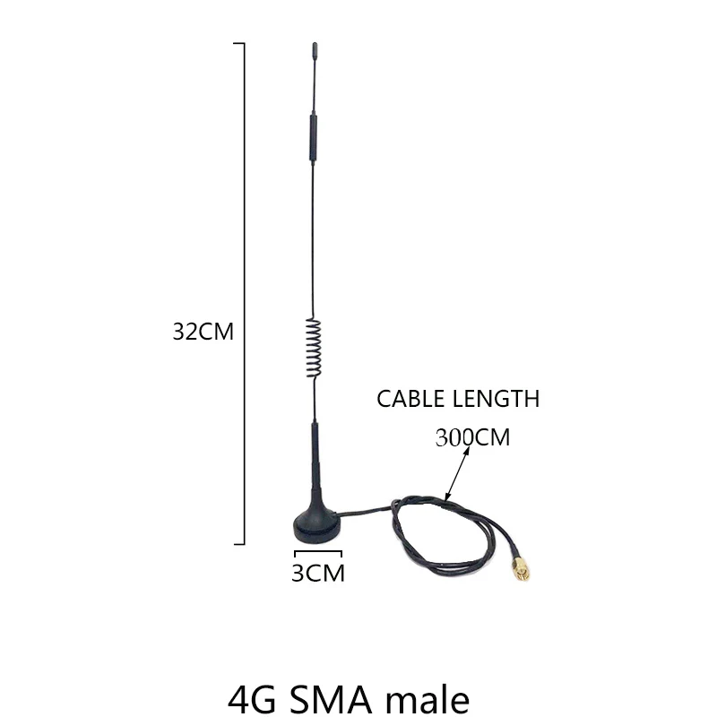 Eoth 10pcs  4G lte antenna 10dbi SMA Male  Connector Plug antenne router external repeater wireless modem antene