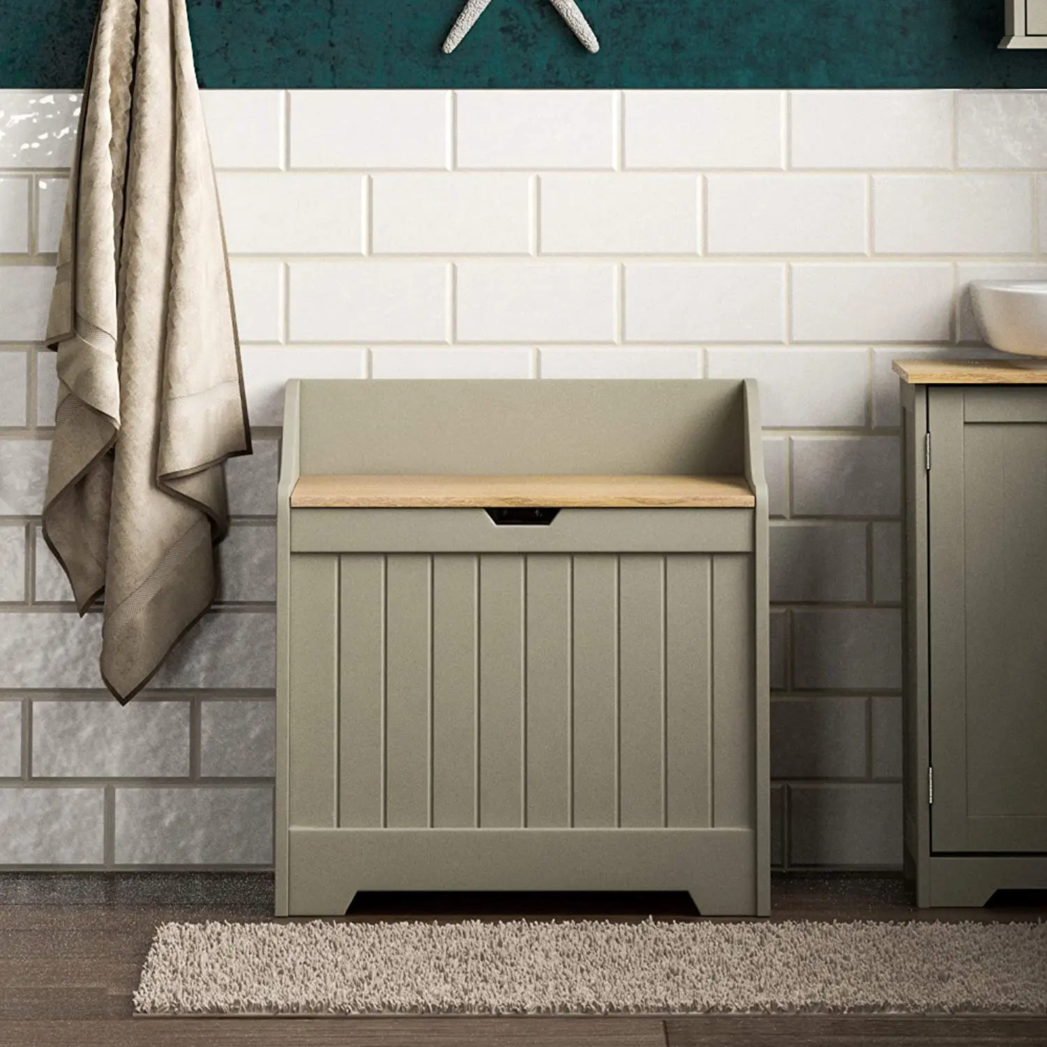 Фото Badezimmer W а также Schrank Lagers Chrank Brustkorb Holzkorb Einheit Mit Bambus Platte Für Badezimmers Chrank №2
