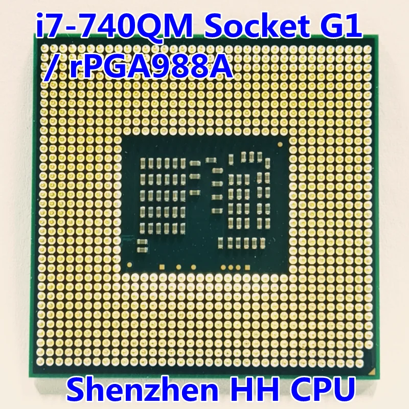 I7-740QM i7 740QM SLBQG 1 7 ГГц четырехъядерный восьмипоточный ЦПУ Процессор 6 Вт 45 Разъем G1 /