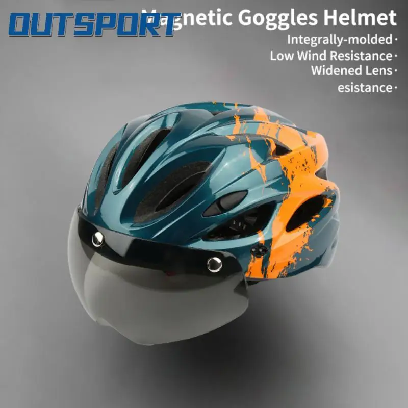 

Велосипедный шлем, USB Перезаряжаемый, магнитный, с интегрированным формованием, с зеркальным задним козырьком, для горного велосипеда, Велосипедное оборудование