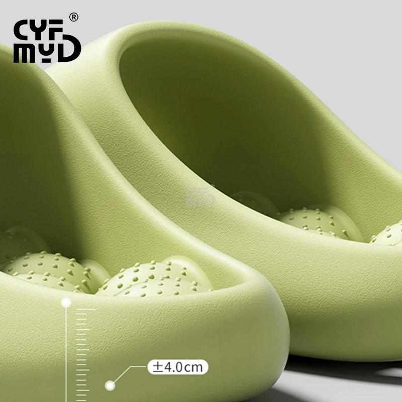 Home Slippers for Women Fashion Design Massage Bottom Bathroom Eva Slippers Soft Light Slide Indoor Platform Shoes Summer 2023