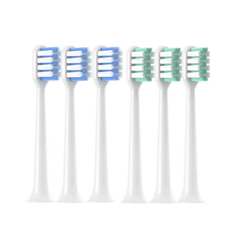 

6 PCS Replaceable for DR BEI C1 Brush Heads Soft DuPont Bristle Sonic Electric Toothbrush Refills Vacuum Packaging Nozzles