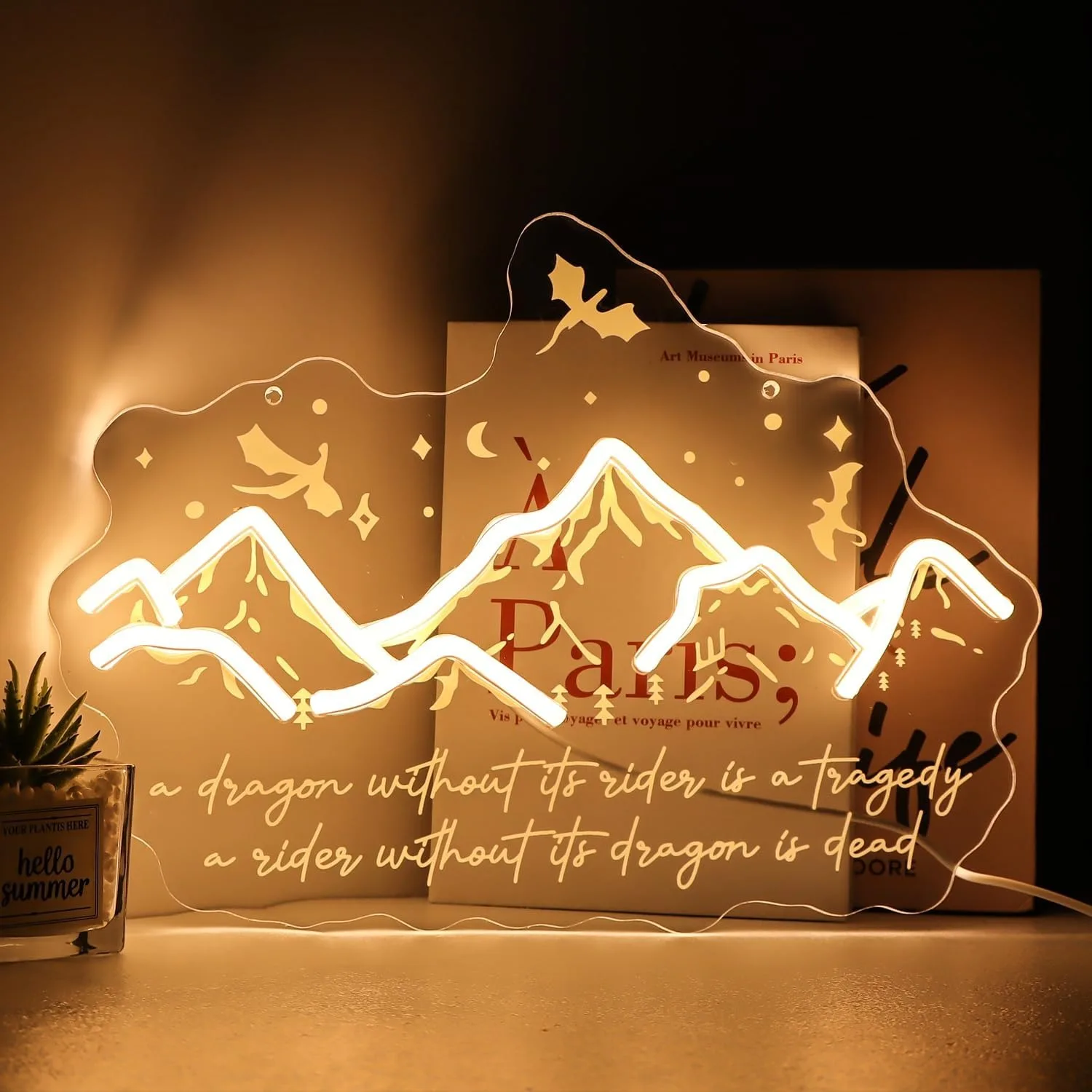 

Неоновый светильник Fourth Wing Fantasy Glow Dragon