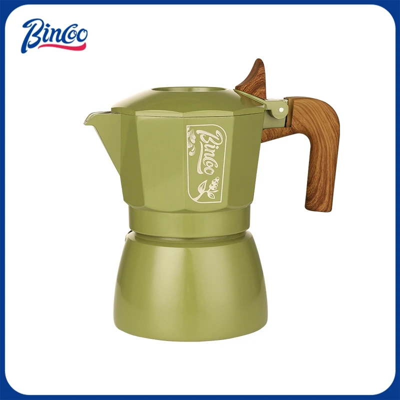 Фото Набор кофейников Bincoo Premium Moka, 6 вариантов цвета, система двойного клапана, компактная итальянская кофеварка для заваривания плиты №1