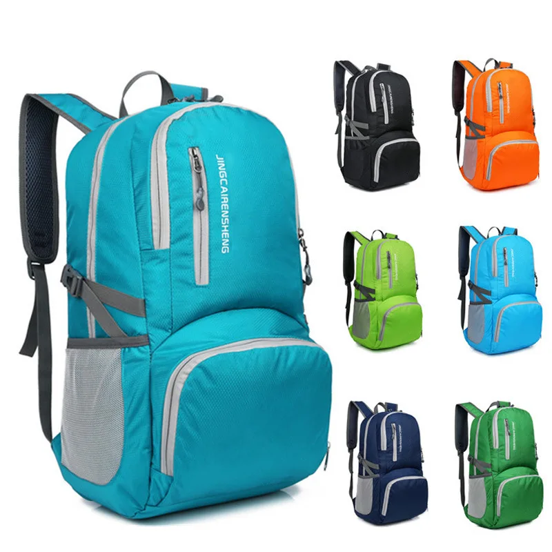 Warner Folding Bag Large Capacity Backpack Outdoor Light Travel Bag Waterproof Portable Bag Printing