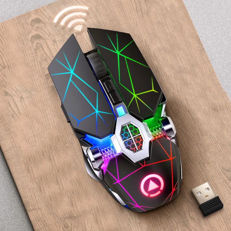 

Four Gears Usb Wireless Silent Mouse Comfortable 7 Keys Optical Mice Office Accessories Gaming Mouse Ergonomic 3200 Dpi 2.4gh