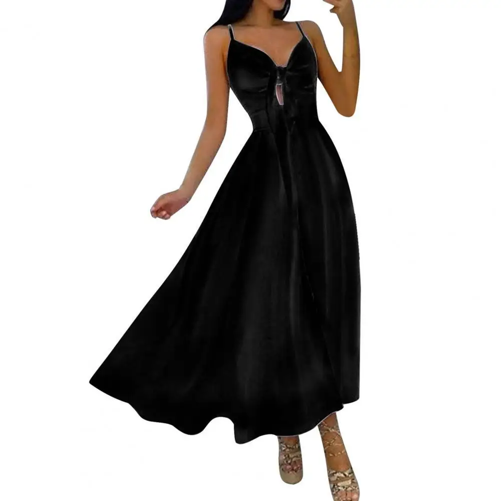 

Fashion Women Dress Floral Print Knotted Spring Summer A-Line Ankle Length Dresses for Women 2022 Banquet Party Dress