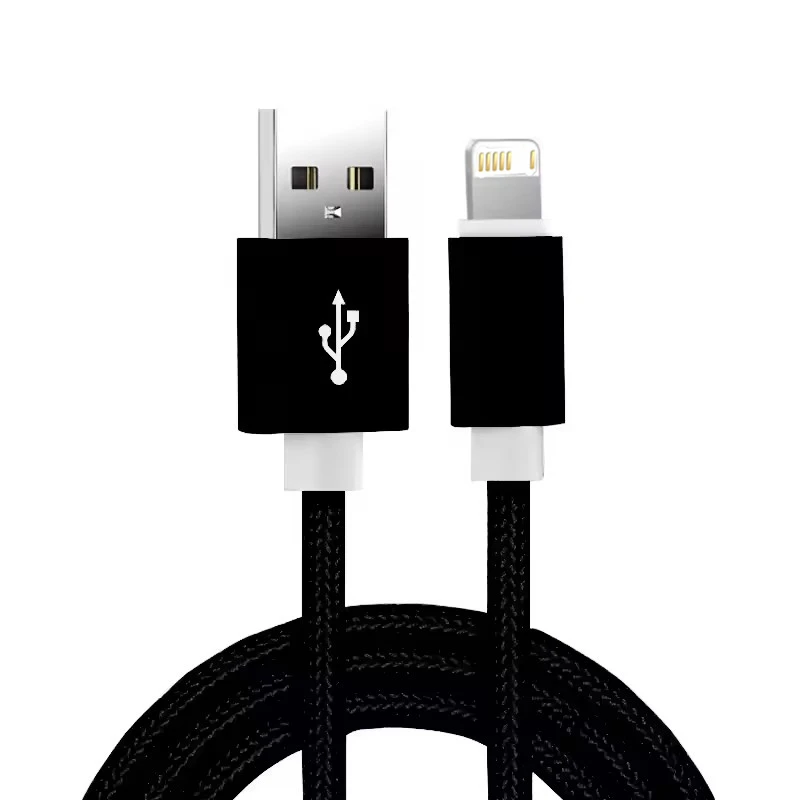 Фото Нейлоновый плетеный USB-кабель для быстрой зарядки для iPhone 11 12 mini 13 14 Pro Max X XR XS 6S 7 8 Plus Кабели для быстрой зарядки 1 м 1,5 м 2 м 3 м №4