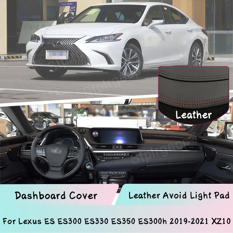 

For Lexus ES ES300 ES330 ES350 ES300h 2019-2021 XZ10 Leather Dashboard Cover Mat Light-proof pad Sunshade Dashmat panel