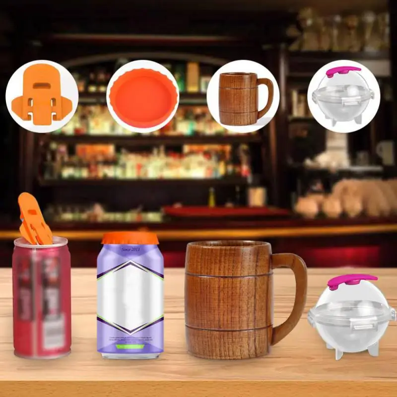 

Деревянные большие чашки для живота, ручная работа, деревянные ручные чашки, большая быстрая открывалка для напитков, силиконовая крышка для соды, инструменты для бара