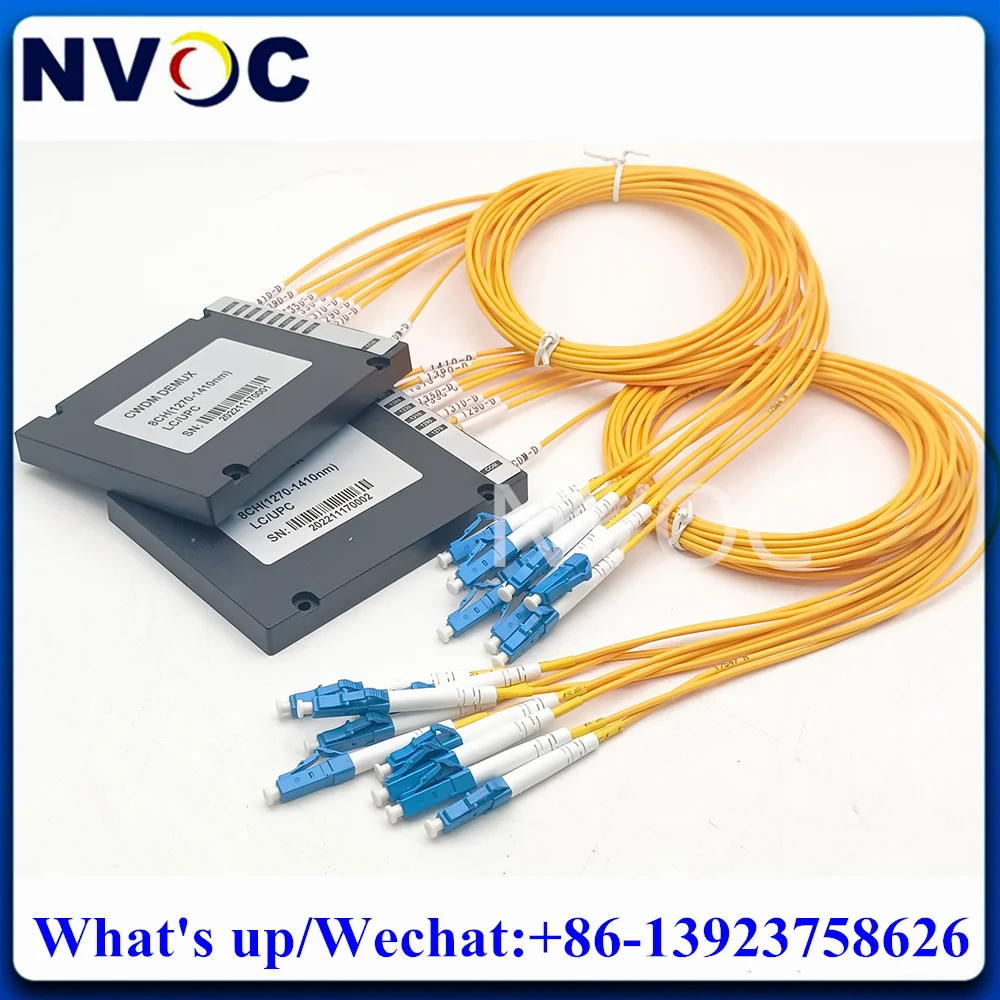 16-ходовой одноволоконный оптический CWDM Mux и Demux с 2,0 мм 1 м с разъемом LCUPC, 2/4/8/16Ch 1260 ~ 1610 нм волоконно-оптический модуль