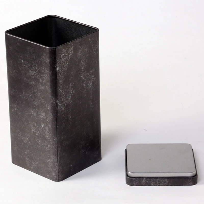 

Square Tea Powder Can With Airtight Lid And Colorful Cover Printing Reliable Sealing Packing Pencil Aluminum Jar Tin Case
