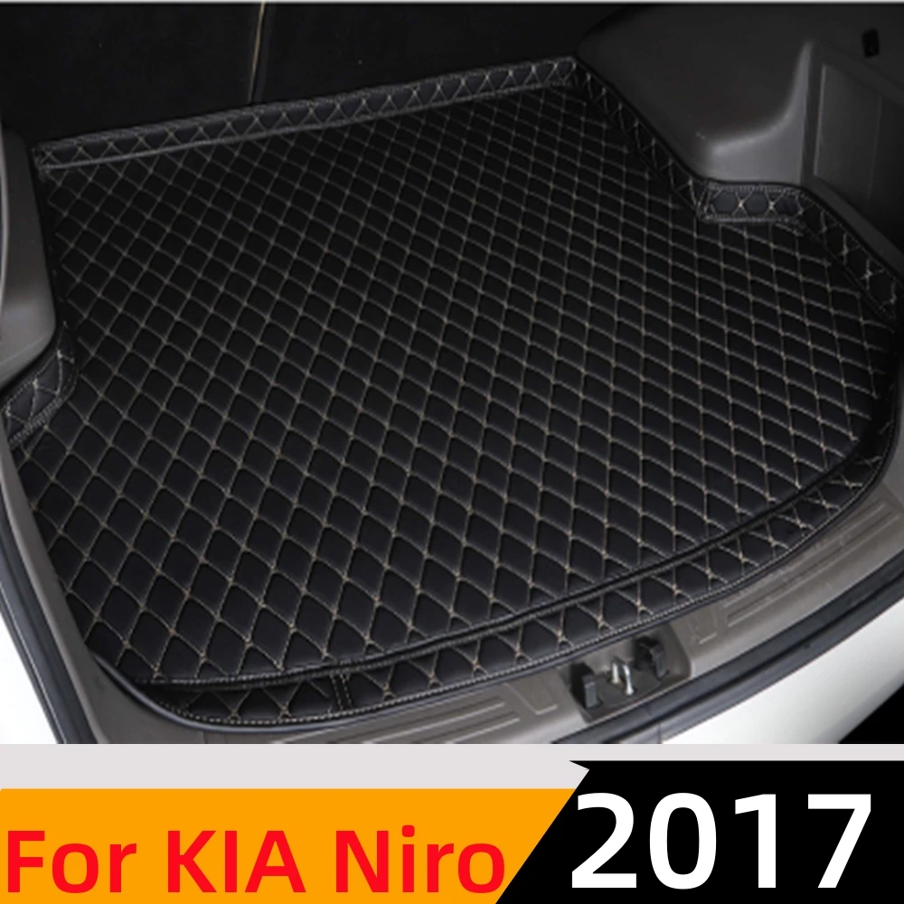 

Автомобильный коврик для багажника Sinjayer, всесезонный Автомобильный багажник, коврик для багажника, ковер, высокая боковая подкладка для груза, подходит для KIA Niro 2017