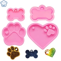 14pcs dog footprint feet mould cake molds bone mold creative cookie 3d diy cat paw silicone bakeware kitchen accessories