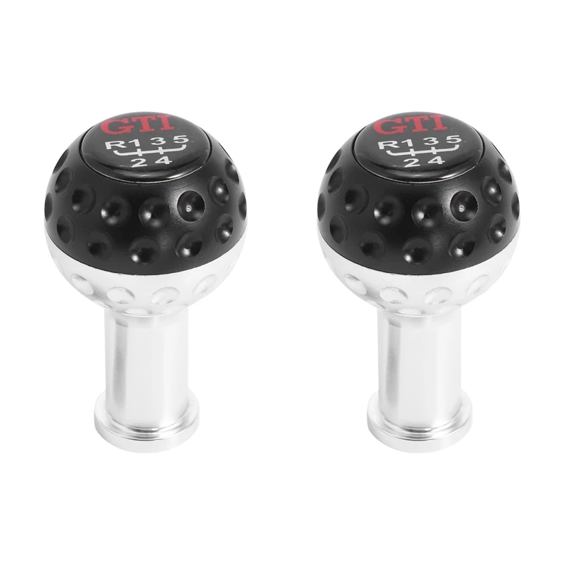 

2X Black Shift Knob Universal Aluminum 5 6 Speed Car Manual Shift Lever Car Gear Shift Knob For Golf Gear Shifter