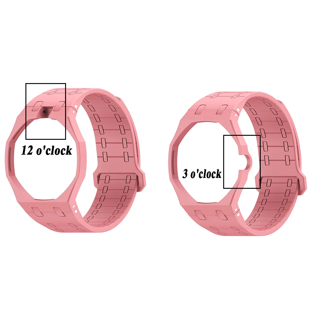 Фото Магнитный силиконовый ремешок+чехол для часов Swatch X AP Royal Pop Pocket Watch, превращающий их в наручные часы, 2 в 1: ремешок и защитный чехол, аксессуары №2