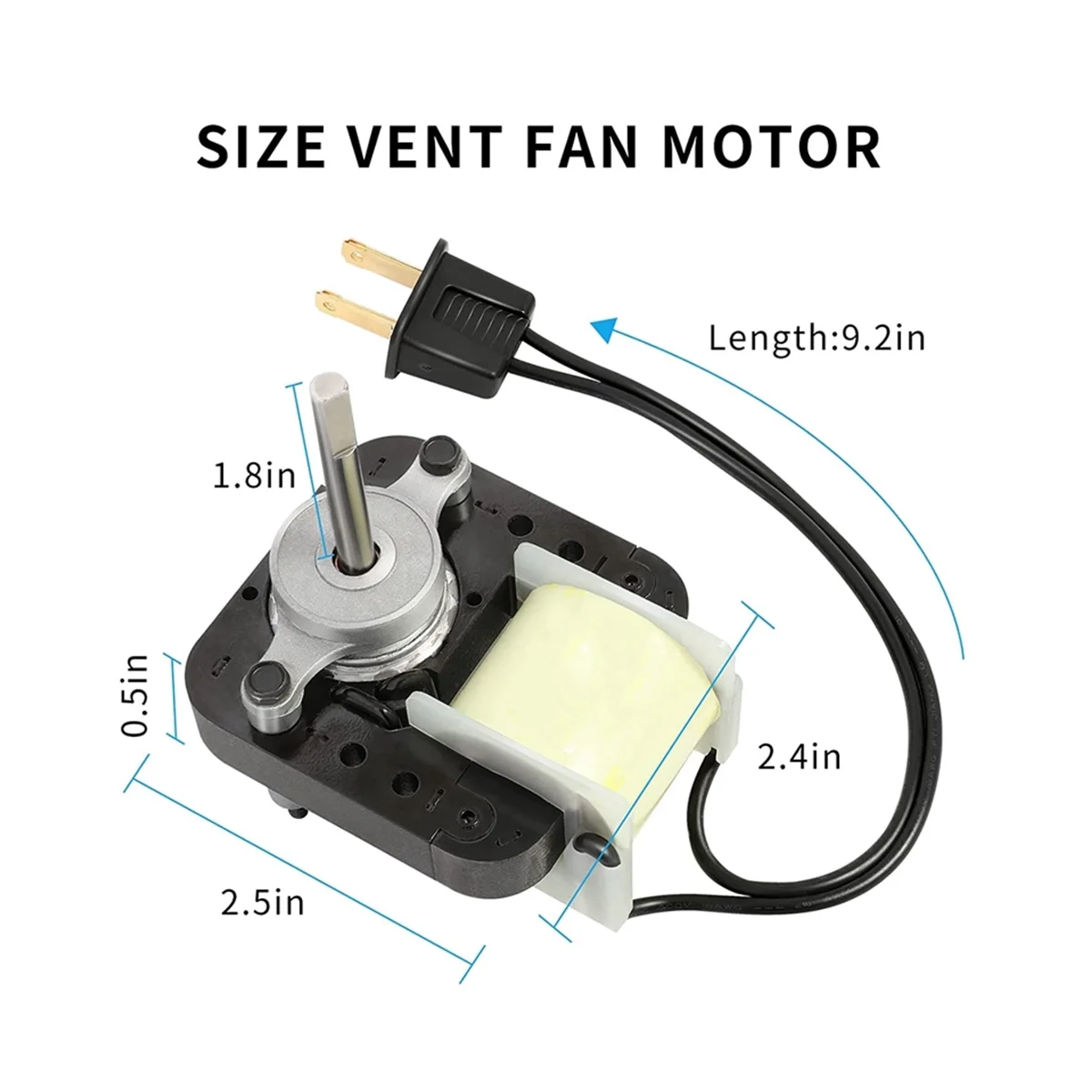 Универсальный вытяжной вентилятор для ванной комнаты полный комплект замены C01575