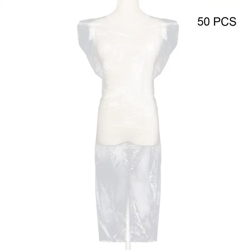 

50pcs Salon Professional Disposable Cutting Hairdressing Hairdresser Haircut Trimmer Barbers Cape Gown apron friseur barbeiro