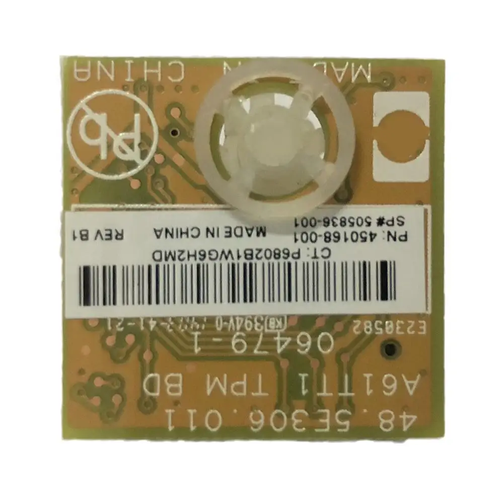 

Tpm Удаленный модуль 505836-001 450168-001 надежный Удаленный модуль платформы Tpm б/у H9e7