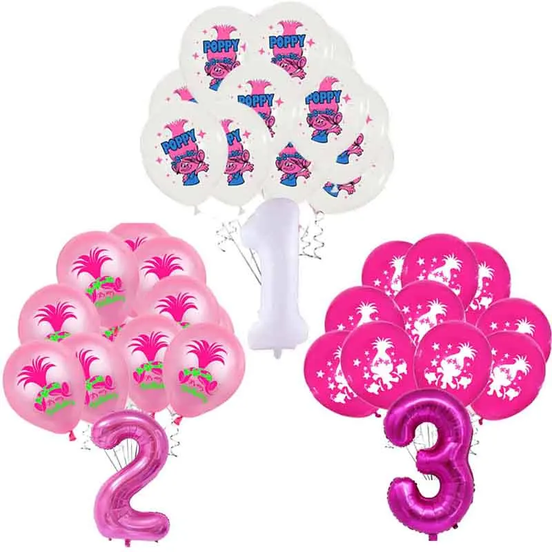 Мультяшные тролли фольгированный шар волшебный Гелиевый детская игрушка для