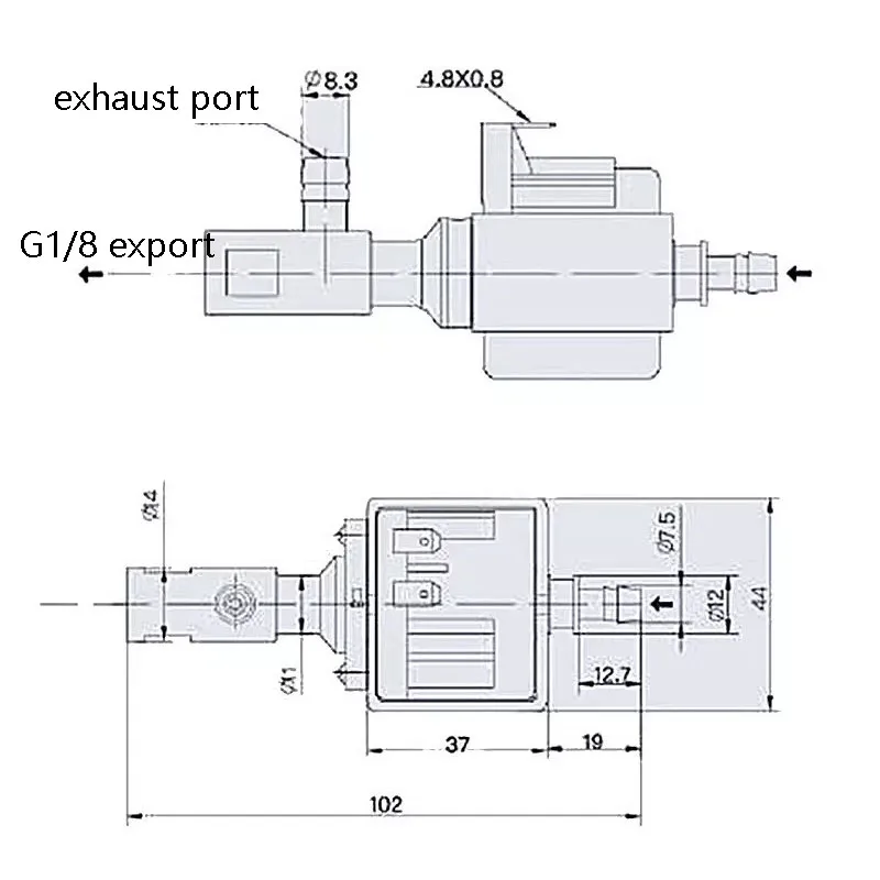 Электромагнитный насос для кофемашины семейный маленький водяной Ep5 паровой