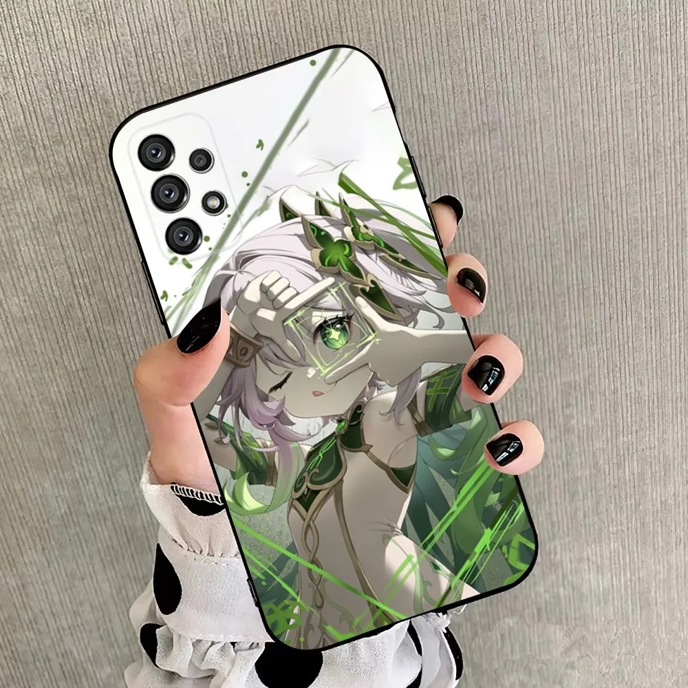 Чехол для телефона G-Genshin Impact Nahida Samsung Galaxy A20 A21s A22 A31 A32 A52 A53 A72 73 A80 A91 Мягкий черный