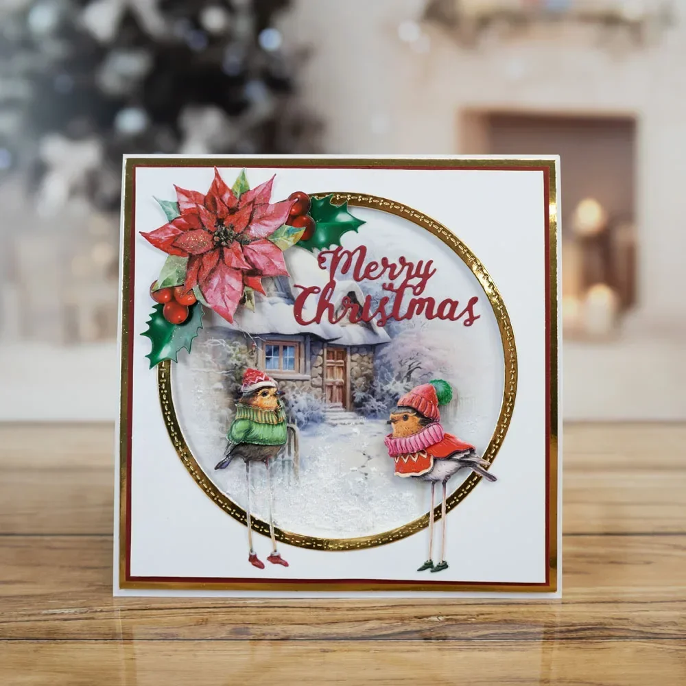 Горячая фольга для скрапбукинга Лидер продаж рождественские воблеры Санта-Клаус