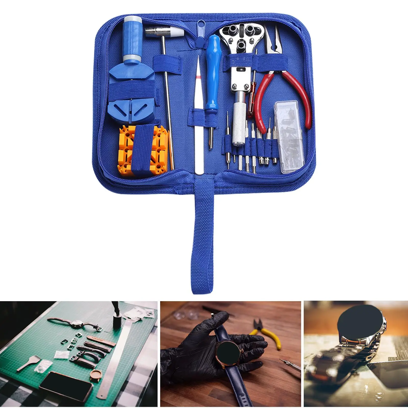 

18Pcs Watch Repair Tool Kit Watch Link Pin Remover Battery Replacement