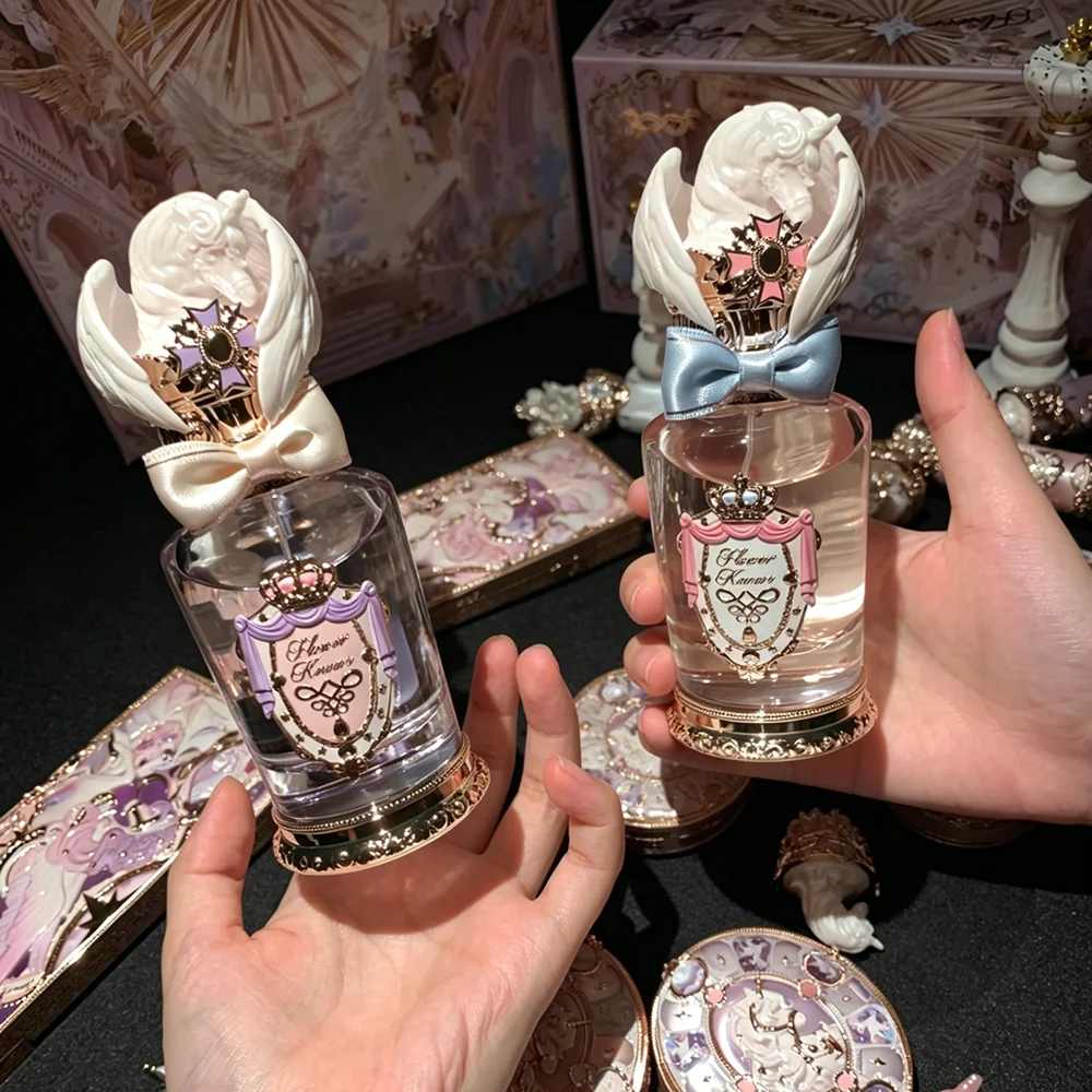 Фото Flower Knows Knight Unicorn Веганская косметика Парфюм Матовые румяна Кремовая помада Палетка сатиновых теней Эстетичная милая косметика Праздничный подарок для девушек №2