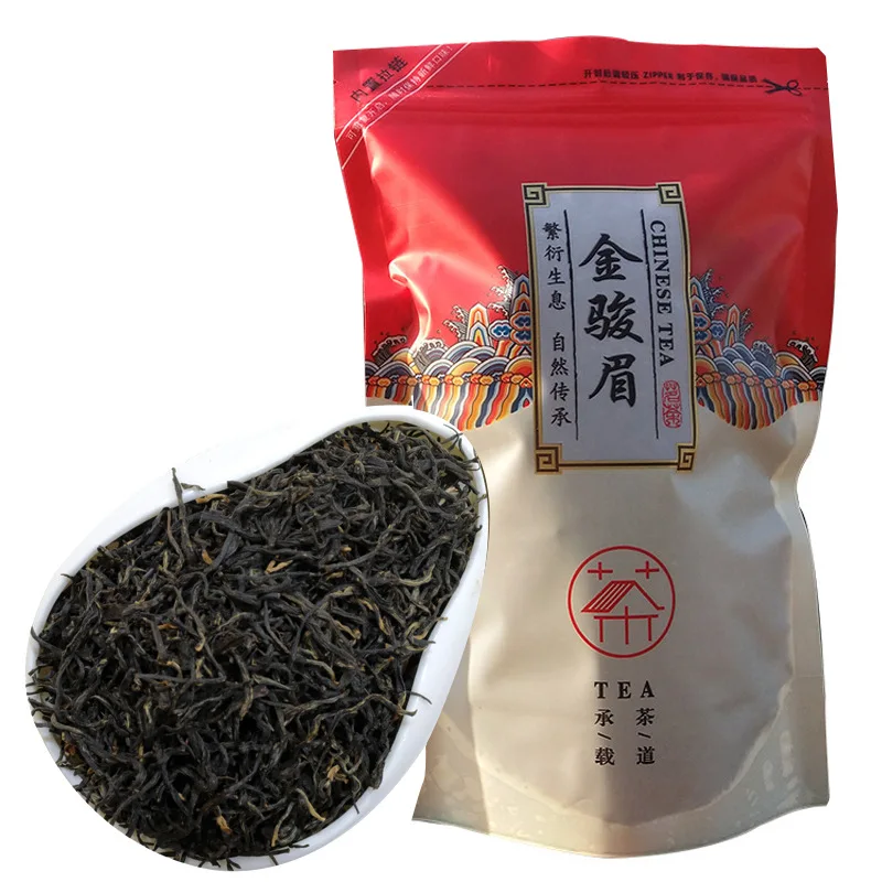 

5A Chinese Wuyi Black-Tea Jinn'Jun'Mei Teas Golden Eyebrow Red-Tea Chinese Tea 250g/bag Packaging Slimming Buy Red-Tea
