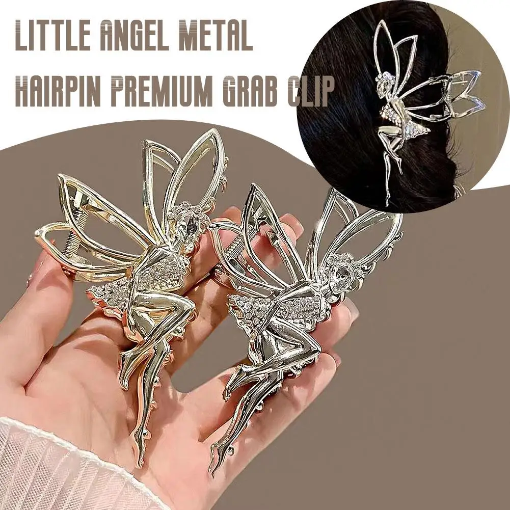 Потрясающая заколка для волос со стразами Elf Fairy с имитацией жемчуга и рисовыми