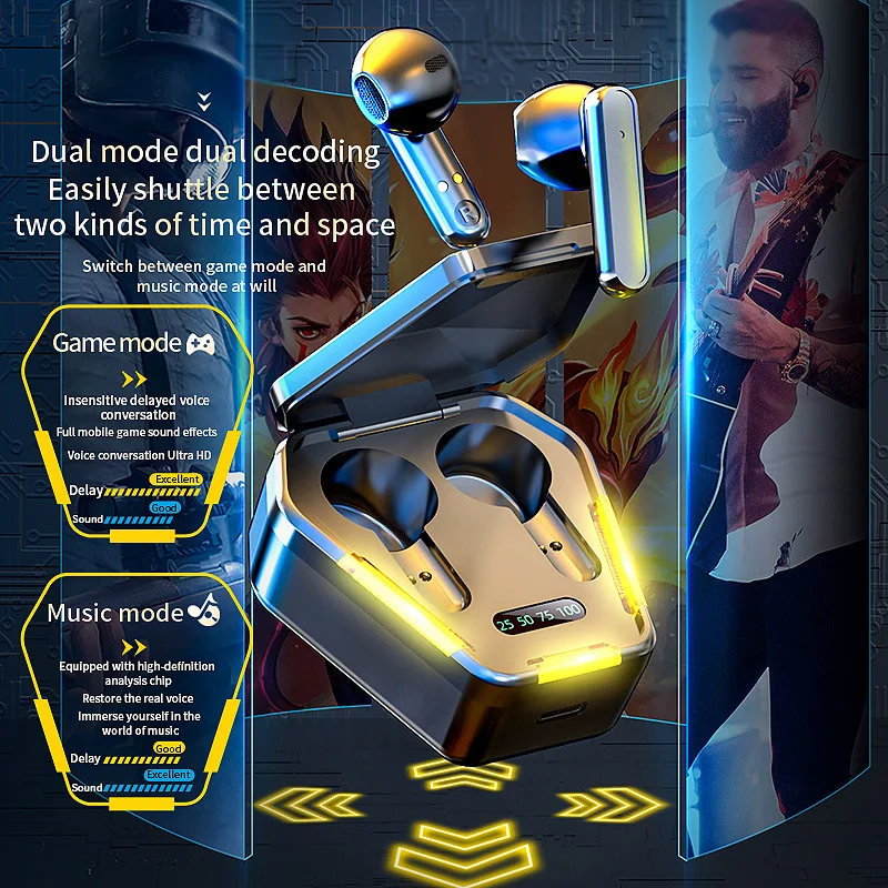Беспроводная Bluetooth-гарнитура Ko001 фирменная модель TWS новая игровая гарнитура с