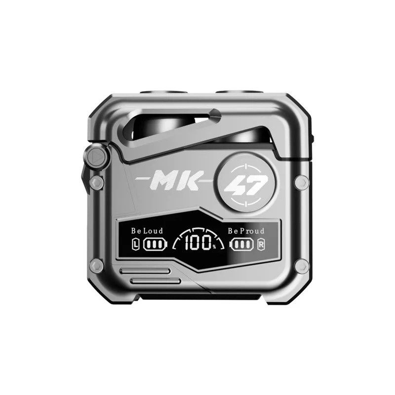 

Wireless Earphones MK47 Esports Games Bluetooth Ears Metal Texture Cool Low Latency Noise Reduction TWS Wireless Lotus Ears