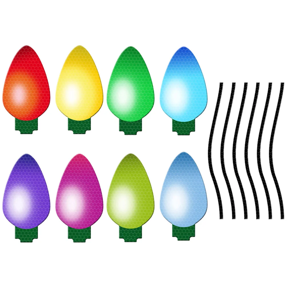 

Magnet Car Garage Door Magnets Decoration Refrigerator Bulb Nativity Reflective Light Body Stickers