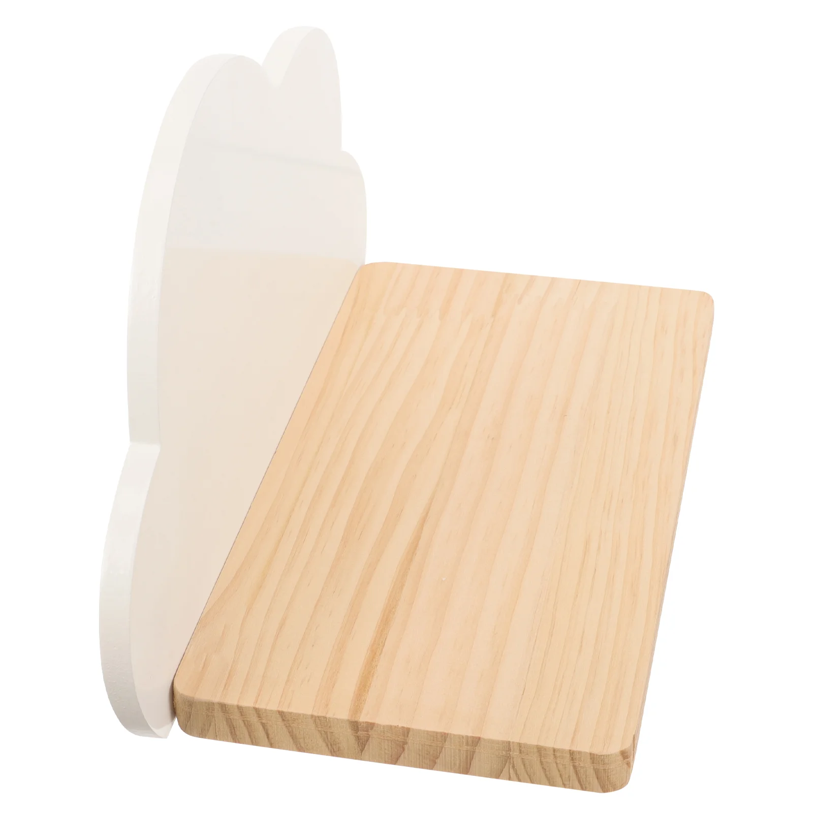 

Floating Wooden Shelf Wall Mounted Sundries Shelf Punch-free Storage Shelf for Home Cloud