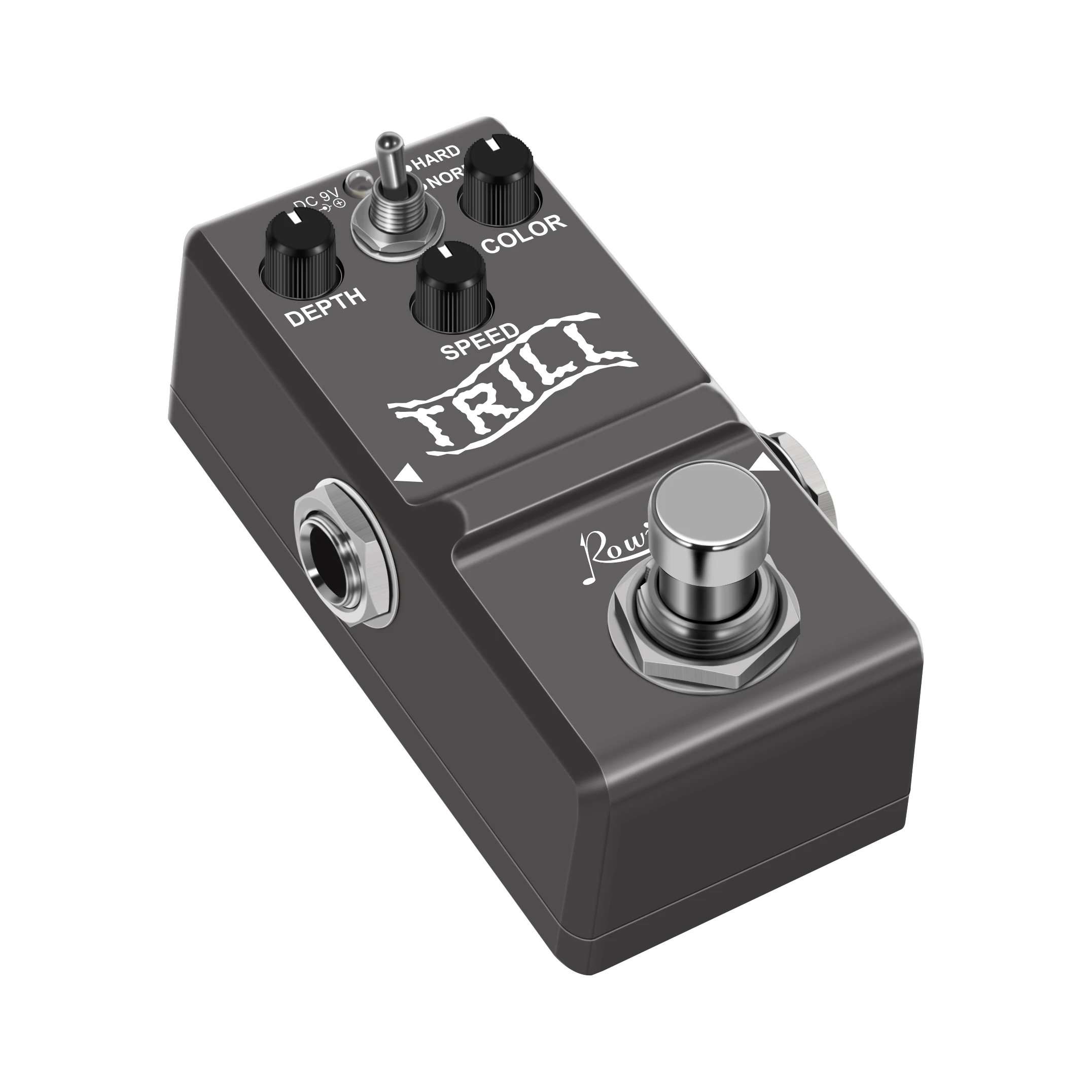 Rowin LN-327 Trill Mini Guitar Tremolo Pedal Analog Photocoupler Effect Pedals for Electric Guitar Nano Size Full Metal Case