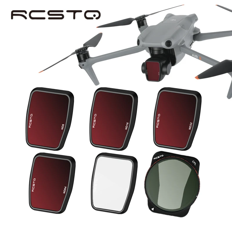 Комплект фильтров RCSTQ ND для камеры Dji Air 3 UV CPL ND8/16/32/64 ND/PL