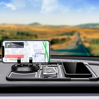 4 in 1 car anti slip mat silicone dashboard sticky phone holder mat auto non slip phone pad w phone holder function car interior