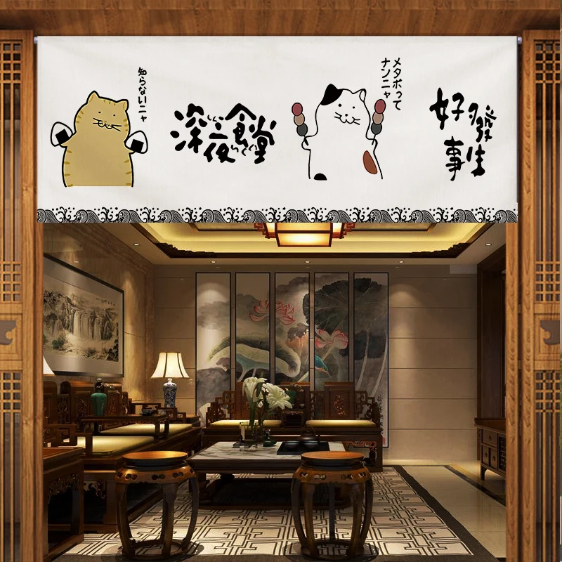 Японские горизонтальные занавески дверные для кухни Izakaya суши ресторан кухня