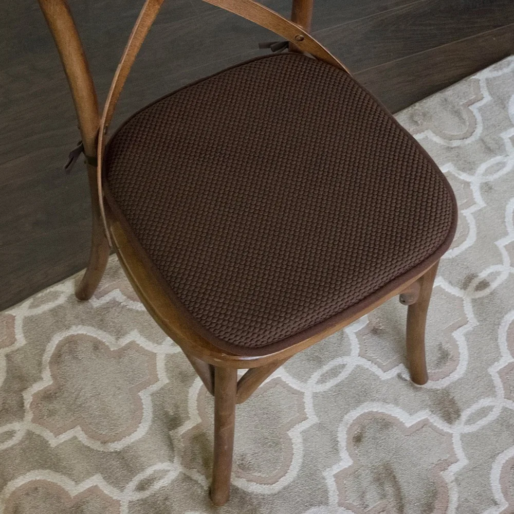 

Нескользящая подушка для спинки стула с Сотами из пены с эффектом памяти, с завязками, 2, 4, 6 или 12 упаковок