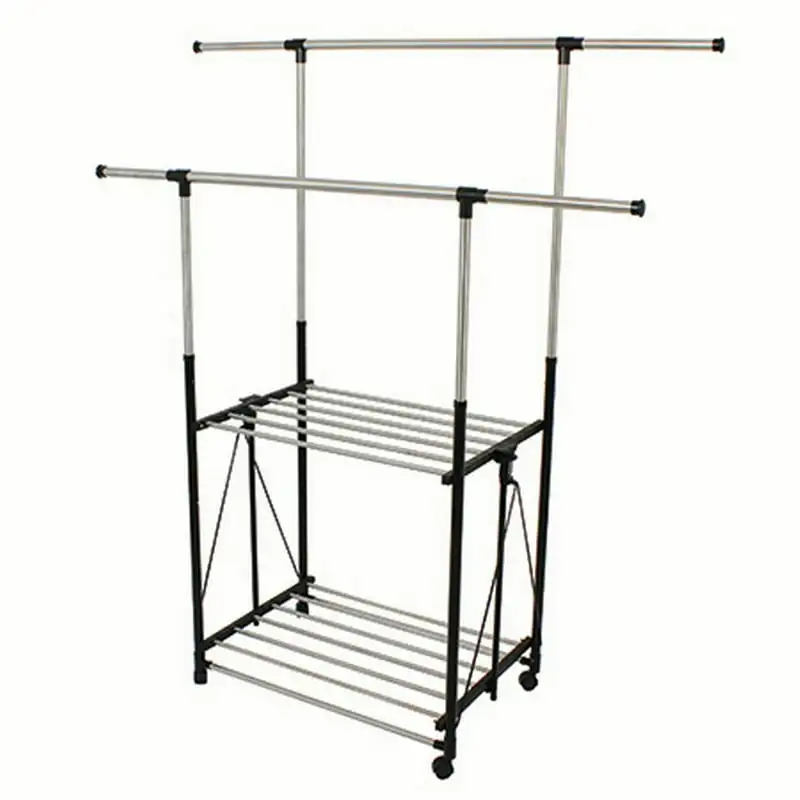 

Collapsible Clothes Rack, Metal, Stainless Steel
