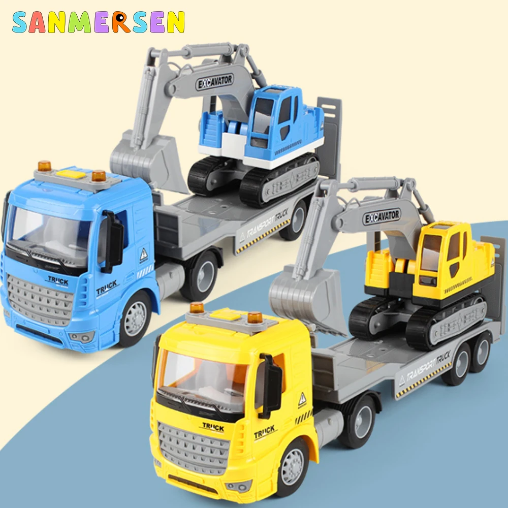 

Play Vehicles Cars Truck Vehicle Toys For Children Boys Xmas Birthday Gifts Excavate Transporter Engineering Model Beach Toys