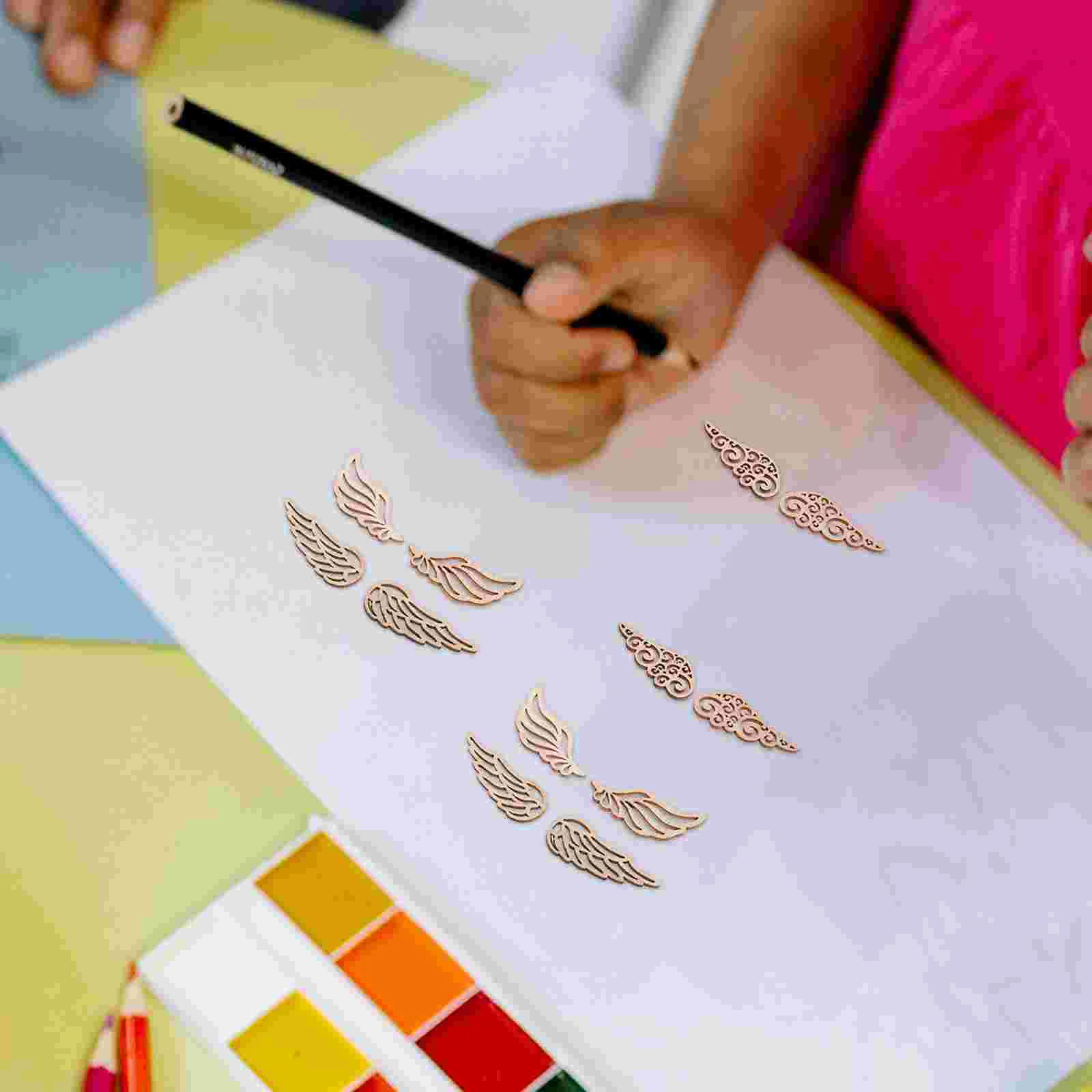 80 шт. декупажные поделки деревянные стружки аксессуары очаровательные