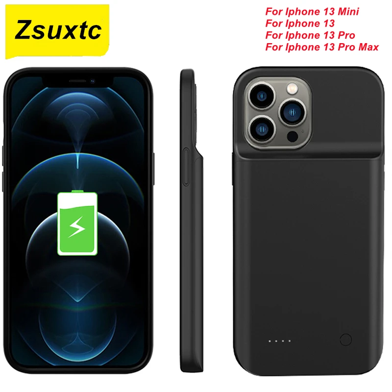 

10000Mah Battery Charger Case For Iphone 13 Power Case 13 Mini 13 Pro Max Power Bank Cover For Iphone13 Battery Case