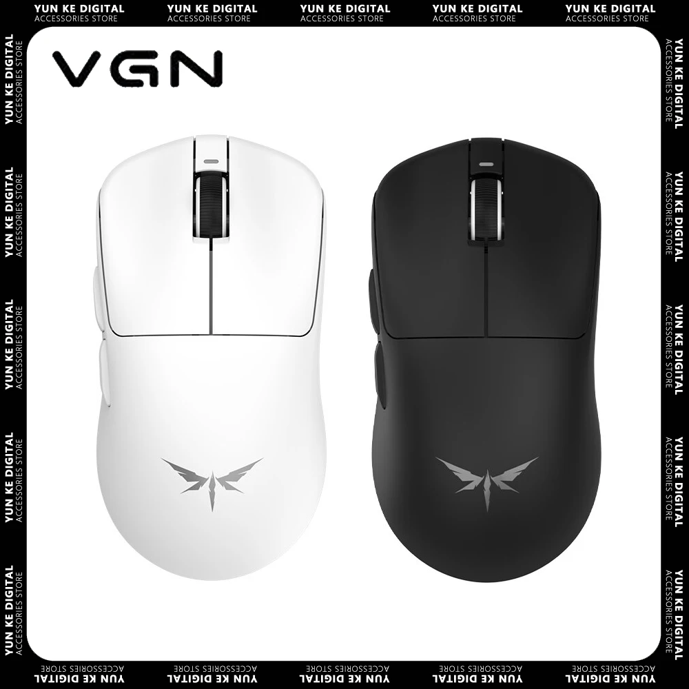 VGN Dragonfly F1 Wireless 2.4G Air Mouse PAW 3395 Type-C Rechargeable Usb Dual-mode Mouse Pc Game Office For Computer Laptop Mac