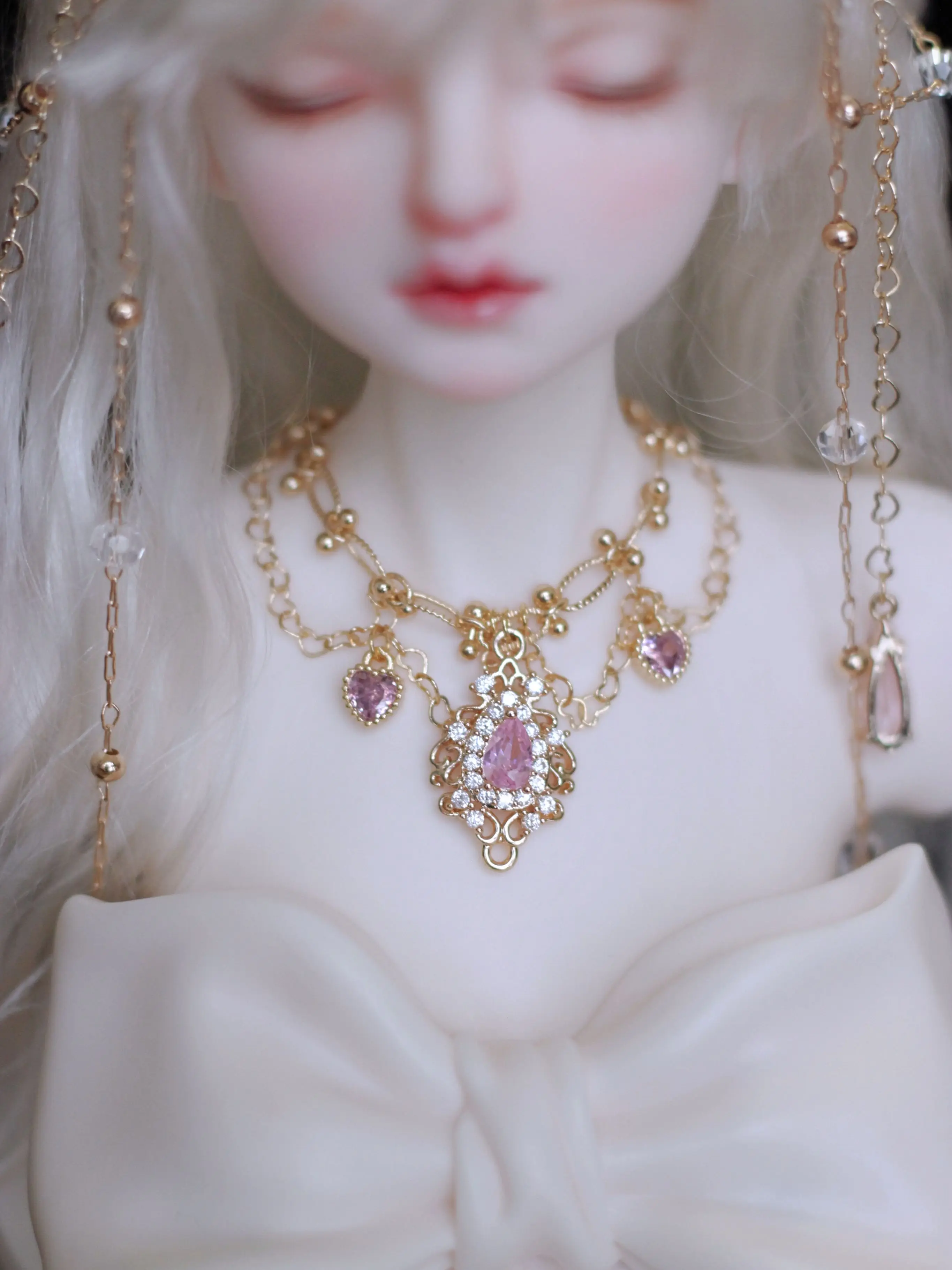 

BJD Doll Necklace Suitable for 1/3 1/4 size Fashion and Cute 1/3 1/4 Necklace Necklace Doll Accessories